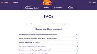 
                            10. FAQs - MyLotto