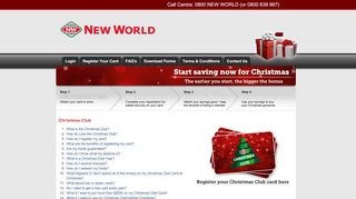 
                            11. FAQ's - New World Christmas Club