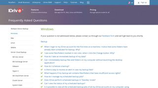 
                            3. FAQs on online backup via IDrive® Windows application