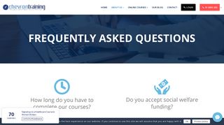 
                            6. FAQs | Online Courses | Chevron Training