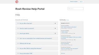 
                            5. FAQs - Rosh Review Help Portal - Zendesk