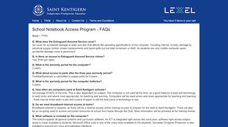 
                            6. FAQs | Saint Kentigern SNAP Program