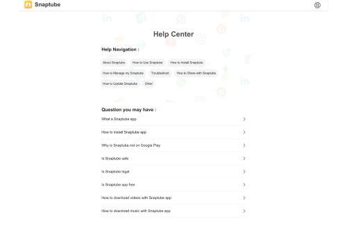 
                            3. FAQs - Snaptube