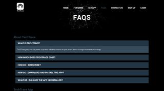 
                            4. FAQs - TechTrace - Smart Security