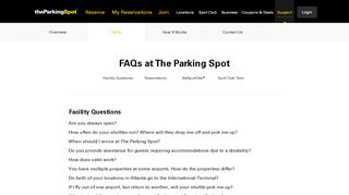 
                            11. FAQs | The Parking Spot