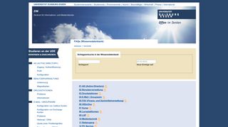 
                            12. FAQs (Wissensdatenbank) - an der Universität Duisburg-Essen