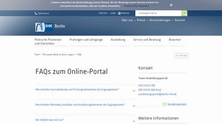 
                            7. FAQs zum Online-Portal - IHK Berlin