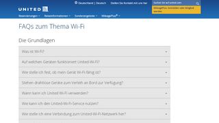 
                            3. FAQs zum Thema Wi-Fi | United Airlines