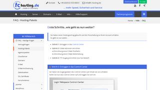 
                            7. FAQ/Support Fragen zu Webhosting-Paketen - fc-hosting.de | Webhoster