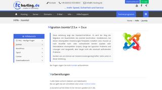 
                            12. FAQ/Support - Tipps & Hilfe zu Joomla! - Migration von 2.5 auf Version ...