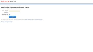 
                            4. Far Eastern Group Customer Login - NetSuite