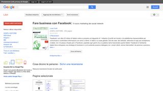 
                            10. Fare business con Facebook: Il nuovo marketing dei social network