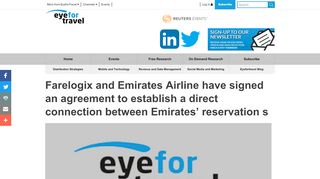 
                            8. Farelogix and Emirates Airline have signed an agreement to establish ...