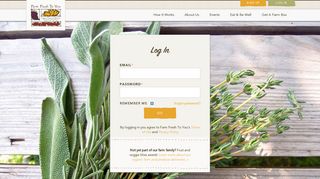 
                            10. Farm Fresh To You - Log In