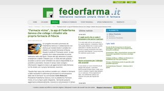 
                            2. “Farmacia vicina”, la app di Federfarma Genova che collega i cittadini ...