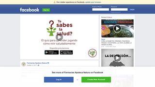 
                            10. Farmacias Apoteca Natura - TE SABES LA SALUD? | Facebook