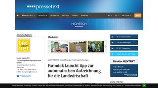 
                            6. Farmdok launcht App zur automatischen Aufzeichnung für die ...