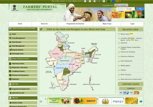 
                            13. Farmer Portal : Home Page