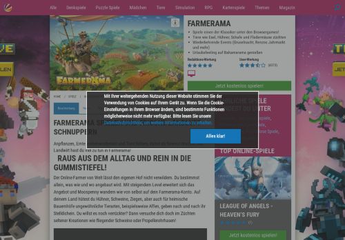 
                            3. Farmerama - das Farmspiel kostenlos auf Sat1Spiele - Sat1Spiele.de