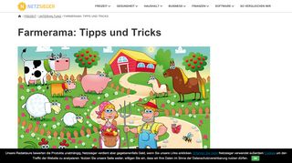 
                            3. Farmerama: Tipps und Tricks | NETZSIEGER