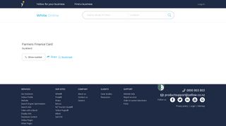 
                            12. Farmers Finance Card Auckland Region | White Pages® NZ