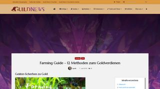 
                            1. Farming Guide - 12 Methoden zum Goldverdienen - Guildnews