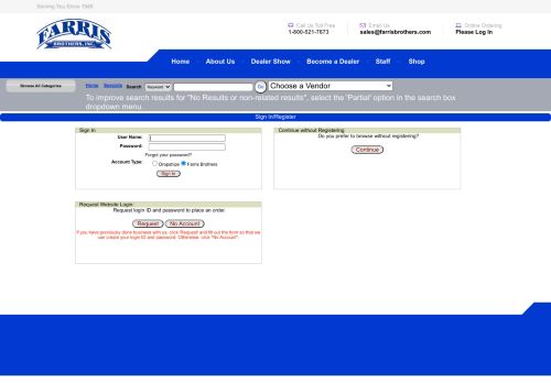 
                            10. Farris Brothers Commerce Login