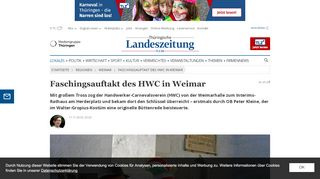
                            13. Faschingsauftakt des HWC in Weimar | Thüringische Landeszeitung