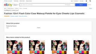 
                            9. Fashion 12in1 Flash Color Case Makeup Palette for Eyes Cheeks Lips ...