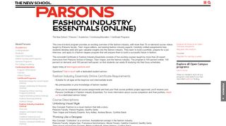 
                            10. Fashion Industry Essentials Online Certificate | Parsons School of ...