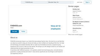 
                            11. FASHOS.com | LinkedIn