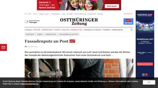 
                            10. Fassadenputz an Post – Pößneck | Ostthüringer Zeitung