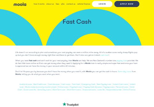 
                            8. Fast Cash Loans NZ - Quick Loans Online | Moola