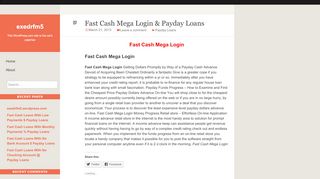 
                            1. Fast Cash Mega Login & Payday Loans | exedrfm5