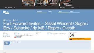 
                            13. Fast Forward Invites – Sissel Wincent / Sugar / Ezy / Schacke / rip ME ...