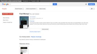 
                            9. Fast Money!: By: Josh Vanecko - Wynik z Google Books
