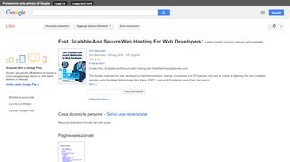 
                            8. Fast, Scalable And Secure Web Hosting For Web Developers: Learn to ... - Risultati da Google Libri