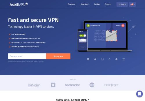 
                            3. Fast, Secure & Anonymous VPN | Astrill VPN