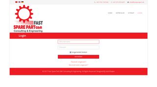 
                            6. Fast Spare Part - Login