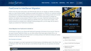 
                            11. FastComet to InterServer Migration - Interserver Tips