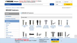 
                            7. Fasteners from MISUMI | MISUMI Malaysia