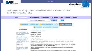 
                            13. Faster PHP Social Login with a PHP OpenID Connect PHP Client ...