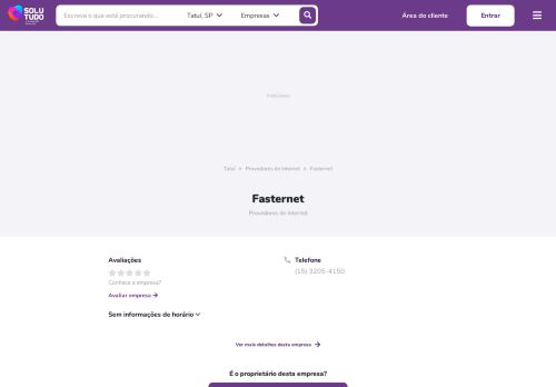
                            11. Fasternet em Tatuí, SP | Provedores de Internet | Solutudo
