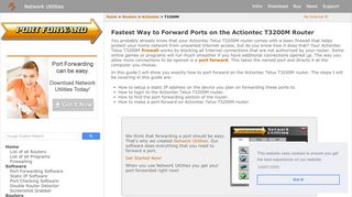 
                            9. Fastest Way to Forward Ports on the Actiontec T3200M Router