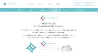 
                            2. FASTIO API - IoTデータコレクトプラットフォーム