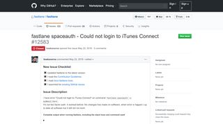 
                            9. fastlane spaceauth - Could not login to iTunes Connect · Issue #12583 ...
