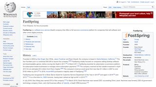 
                            8. FastSpring - Wikipedia