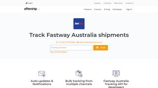 
                            11. Fastway Australia Tracking - AfterShip