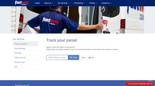 
                            3. Fastway Couriers - Track your parcel