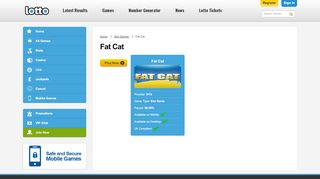 
                            8. Fat Cat - Lotto Games - Lotto.net